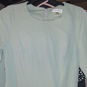 Womans Size 8 Calvin Klein Sage pistachio green dress